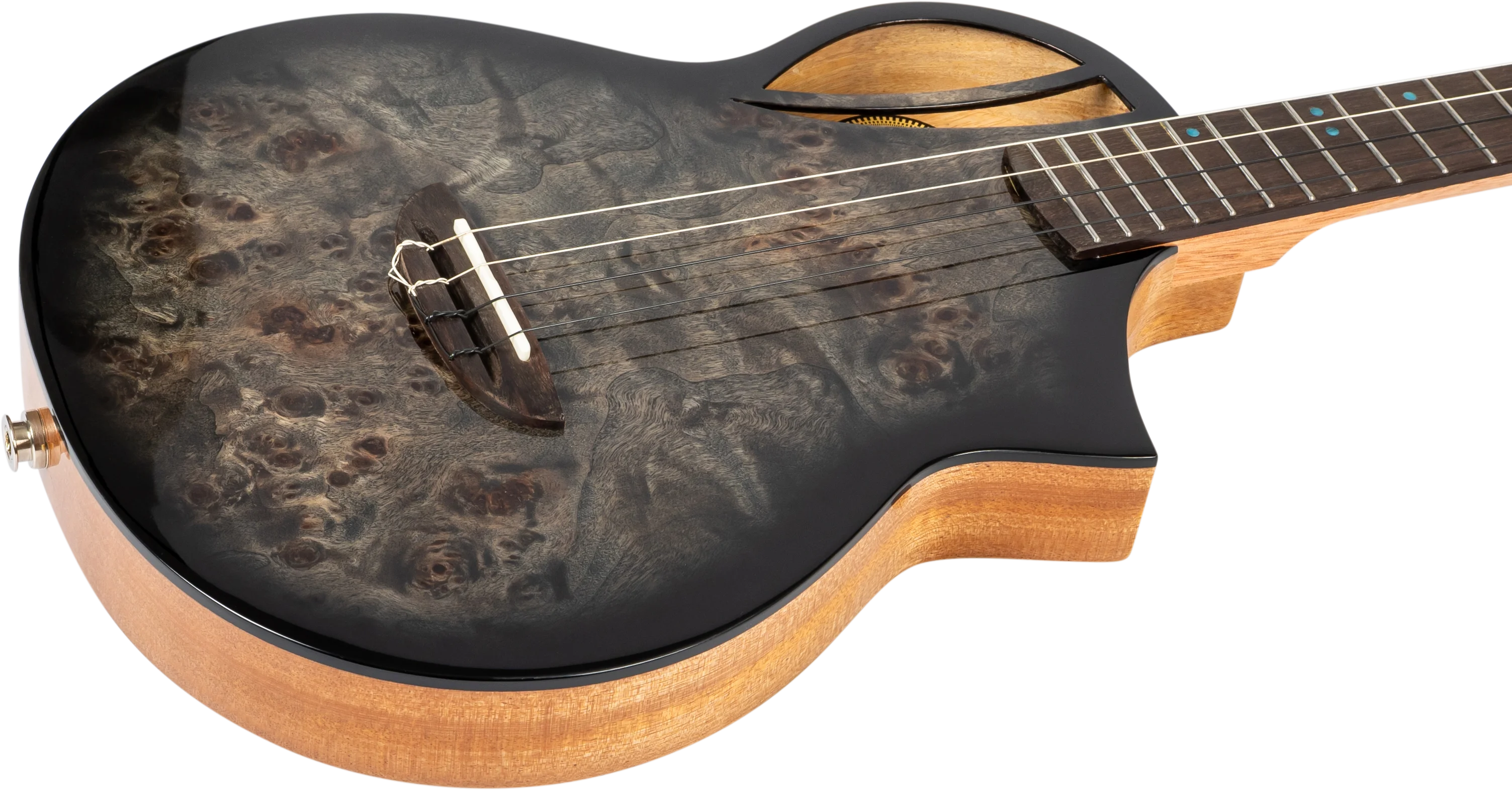 Aviator Galaxy Baritone Ukulele Brown Galaxy Burst CE